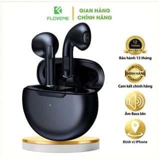 Tai Nghe Không Dây Bluetooth Floveme P6, Chính Hãng Âm Thanh Chuẩn HIFI Dùng Cho IOS Android Cảm Biến, Bluetooth 5.0