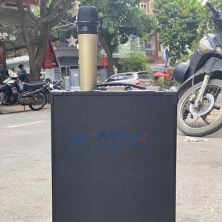 Loa Karaoke Di Động AT T8, Bass 20, Tặng 1 Micro Không Dây