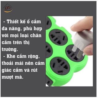 [Tặng 3M Dây] Ổ Cắm Điện 56 Lỗ Thông Minh Đa Chống Giật Điện Cao Cấp Ổ Phích Điện Chống Cháy Nổ Chịu Được Công Suất Cao