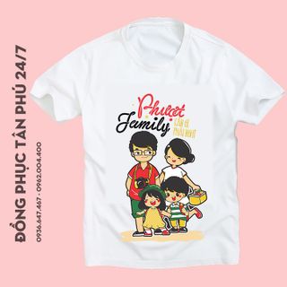 Áo thun team building phượt family, đồng phục đi biển, vải cotton 4 chiều mềm mịn