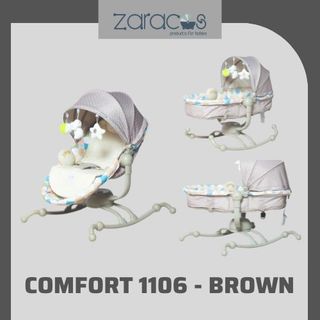 Ghế rung ru ngủ cho bé Zaracos Comfort 1106 Brown – Zaracos Việt Nam giá sỉ