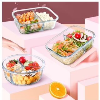 XẢ KHO - Hộp Cơm Thủy Tinh Nhiều Size - Chịu Nhiệt - Chống Tràn - Đựng Thực Phẩm - Mang Cơm