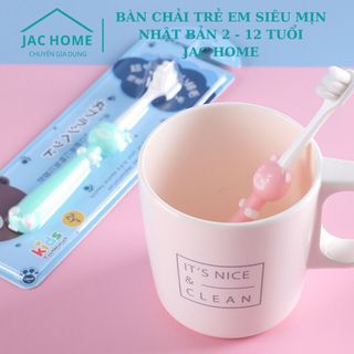 Bàn chải đánh răng trẻ em siêu mịn Nhật Bản 10000 sợi lông mảnh mịn