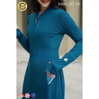 Áo nắng 2 lớp thông hơi hạt xoàn có lưới nách thoáng khíluvick