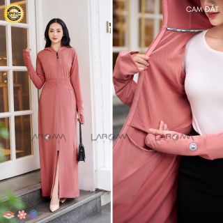 Áo nắng 2 lớp thông hơi hạt xoàn có lưới nách thoáng khíluvick