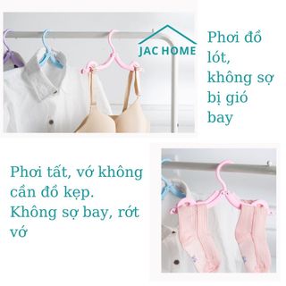 Móc gấp đa năng nhựa cứng treo quần áo