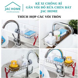 Kệ gắn vòi xi mạ chống rỉ sét khay treo vòi nước rửa chén vòi sen giá sỉ