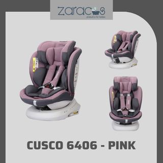 Ghế ngồi ô tô xoay 360 độ cho bé Zaracos Cusco 6406 Isofix Pink – Zaracos Việt Nam giá sỉ