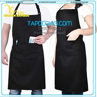 Tạp dề chống thấm nước cao cấp 2 lớp cho Nam Nữ làm bếp nhà hàng