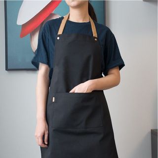 Tạp dề pha chế cao cấp Golden Bamboo cho cả Nam Nữ 3 nút bấm nhận in ấn thêu logo tem nhãn hiệu theo yêu cầu khách hàng