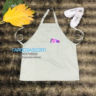 TẠP DỀ YẾM ĐÍNH NÚT CAO CẤP ĐỦ MÀU VẢI KAKI COTTON