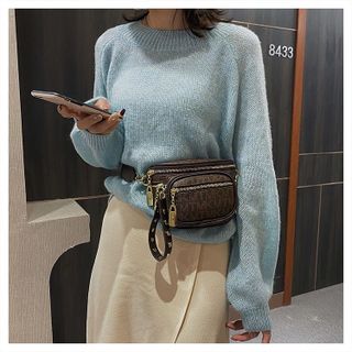 TÚI BAO TỬ ĐEO CHÉO ĐEO VAI HỌA TIẾT MK 2 NGĂN AS22226 - TRÙM SỈ VN