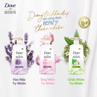 Dầu gội Dove Hoa Oải Hương, Hoa Sen chai 640g