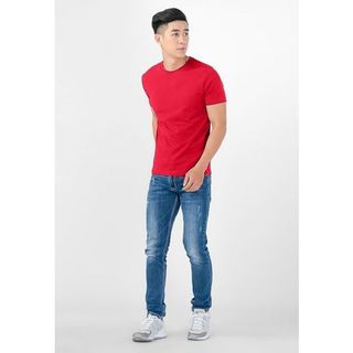 Áo thun nam tay lỡ TUTO5 phông nam ngắn tay trơn Regular fit Basic Essential cotton trắng/đen/đỏ/tím than/xanh cốm AT101 giá sỉ