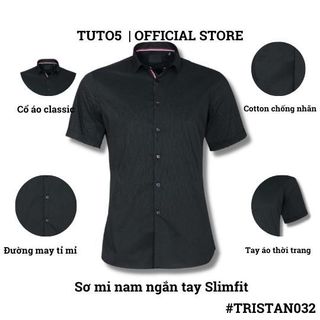 Áo sơ mi ngắn tay nam TUTO5 Menswear công sở chất đẹp Slim Fit Short Sleeve Premium Shirt chống nhăn, mát mẻ TRISTAN031