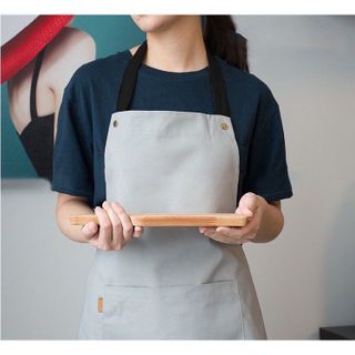 Tạp dề barista Golden Bamboo tạp dề đồng phục vải kaki cotton cao cấp  dành cho Nam Nữ Nhận in thêu logo theo yêu cầu giá sỉ