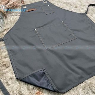 Tạp dề chống nước cao cấp 2 lớp, tạp dề làm bếp không thấm nước 2 lớp dành cho nhà hàng, phục vụ, quầy bar