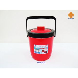 Thùng đá (phích đá) tròn giữ nhiệt 3l Việt Nhật - Chất lượng tốt, giá siêu rẻ- siêu bền