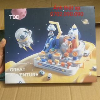 Đồ chơi ô tô đĩa bay trạm vũ trụ không gian, đồ chơi điều khiển bằng tay cho bé