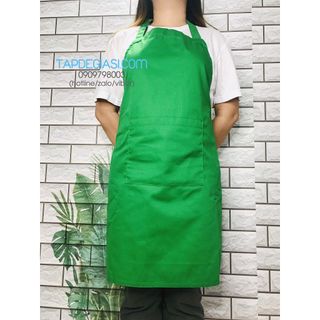 Combo 10 tạp dề yếm cao cấp màu xanh két