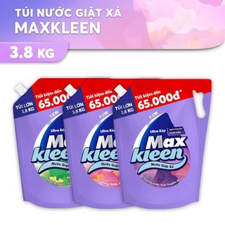 Nước giặt Maxkleen túi 3.8kg hương hoa nắng, huyền diệu