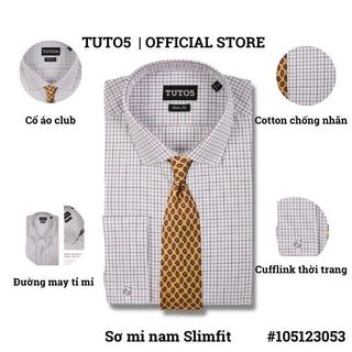 Áo sơ mi trơn nam TUTO5 Menswear công sở dài tay cao cấp Slim fit Cufflinks Shirt cotton chống nhăn lịch lãm 105123052