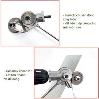 Đầu chuyển đổi máy khoan pin, bắn vít thành máy cắt tôn đa năng bảo hành 12 tháng 1 đổi một