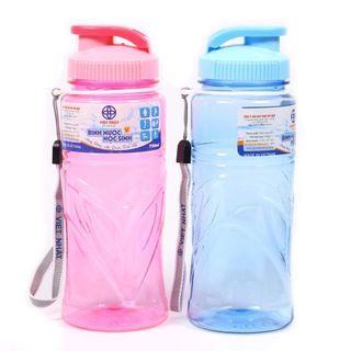 Bình nước học sinh, bình nước thể thao Việt Nhật 550-750-900ml giá rẻ. Màu ngẫu nhiên.