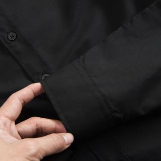 Áo sơ mi đen nam TUTO5 Menswear công sở Oxford tay dài đẹp kiểu dáng Hàn quốc trẻ trung cotton chống nhăn cao cấp SMT01