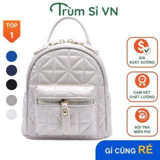 BALO NỮ MINI DA ĐẸP HỌA TIẾT SỌC CHÉO VUÔNG TINH TẾ AS22222 - TRÙM SỈ VN giá sỉ