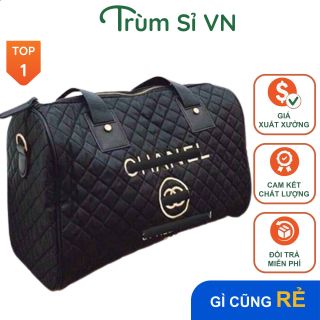 TÚI XÁCH DU LỊCH DA PU CAO CẤP HỌA TIẾT TRÁM CHỐNG NƯỚC LOGO CHỮ THÊU CN AS22200 - TRÙM SỈ VN giá sỉ