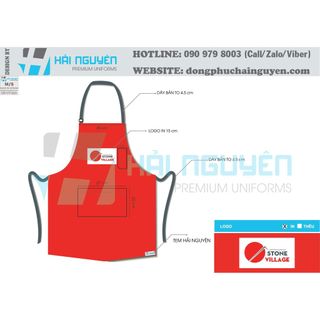 10 Tạp dề yếm in theo yêu cầu của khách làm đồng phục quán cafe nhà hàng