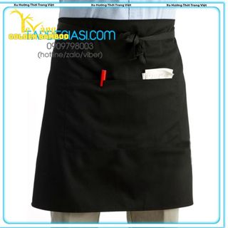 Tạp dề ngắn màu đen truyền thống