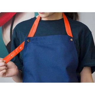 Tạp dề phục vụ cao cấp Golden Bamboo dành cho nhân viên tạp dề đồng phục Nam Nữ 3 nút bấm Nhận In Ấn Thiết Kế Logo