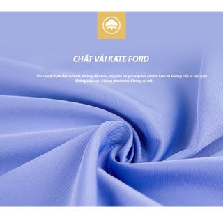 Đồng phục quần áo bảo vệ ngắn tay và dài tay màu xanh với thiết kế hiện đại chất liệu áo vải kate ford quần cashme
