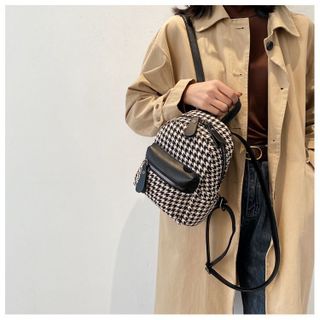 BALO NỮ MINI VẢI DẠ ĐẸP HỌA TIẾT SỌC CHÉO AS22218 - TRÙM SỈ VN