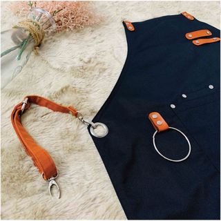Tạp dề bartender cao cấp Golden Bamboo dành cho Nam Nữ làm đồng phục Kaki 100% cotton dày loại 1