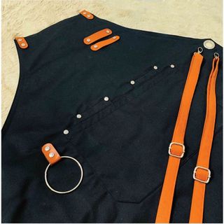 Tạp dề bartender cao cấp Golden Bamboo dành cho Nam Nữ làm đồng phục Kaki 100% cotton dày loại 1