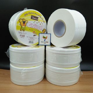 Combo 6 cuộn giấy vệ sinh công nghiệp 500g dai mềm mịn Chikool - Giấy vệ sinh loại 1 giá sỉ