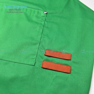 Tạp dề pha chế cao cấp tạp dề đồng phục free size dành cho Nam Nữ vải kaki cotton