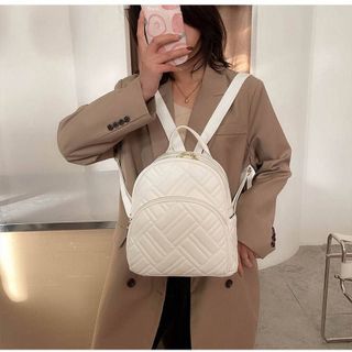 BALO NỮ MINI DA HỌA TIẾT SỌC CHÉO VÒNG CUNG AS22238 - TRÙM SỈ VN