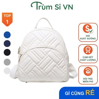 BALO NỮ MINI DA HỌA TIẾT SỌC CHÉO VÒNG CUNG AS22238 - TRÙM SỈ VN