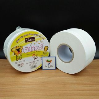 Combo 10 cuộn giấy vệ sinh công nghiệp 500g dai mềm mịn Chikool - Giấy vệ sinh loại 1 giá sỉ