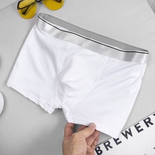 Combo 2 quần lót boxer xịp đùi nam TUTO5 thun lạnh cotton cao cấp kháng khuẩn trơn basic trắng/đen/xám ghi BX01