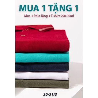 Áo thun Polo nam TUTO5 Menswear có cổ ngắn tay Regular fit chất vải cá sấu cotton đẹp cao cấp trắng ATP01