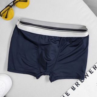 Combo 3 quần lót boxer xịp đùi nam TUTO5 thun lạnh cotton cao cấp kháng khuẩn trơn basic trắng/đen/xám ghi BX01