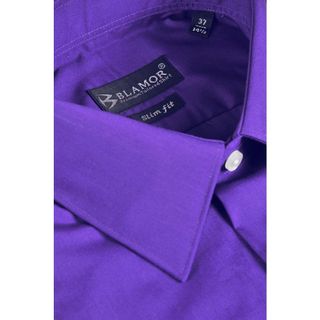 Áo sơ mi tím nam TUTO5 Menswear công sở trơn dài tay cao cấp Slim fit Lilac Shirt chống nhăn phong cách 105123022