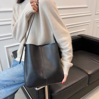 TÚI XÁCH NỮ CAO CẤP TOTE DA TRƠN PU DÂY ĐEO BẢN TO - TRÙM SỈ VN