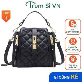 TÚI XÁCH NỮ ĐEO CHÉO CAO CẤP CỔ ĐIỂN VINTAGE HỌA TIẾT TRÁM AS22274 - TRÙM SỈ VN giá sỉ