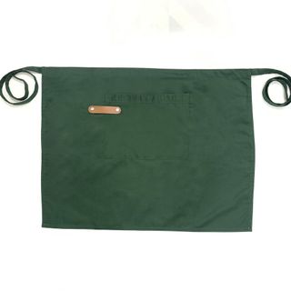 Tạp dề ngắn pha chế đủ màu kaki cotton có đính da cao cấp dành cho phục vụ quán